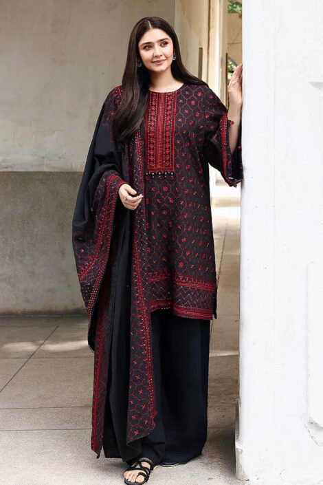 CS-88 Dhanak Embroidered 3pc